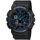 【CASIO】G-SHOCK 3D立體重型機械防滑紋路雙顯錶(GA-100-1A2)