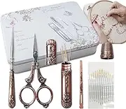 Vintage Embroidery Scissors Kit | 6 Pieces Professional Fabric Scissors Small Vintage Craft Vintage Scissor