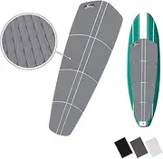 Own the Wave SUP Traction Pad - 12 Piece Diamond Tread Paddle Board Deck Grip with 3M Adhesives (Black, Grey, or White)