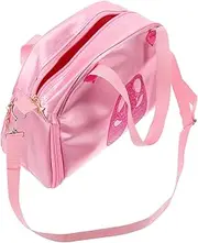 Holibanna Adjustable Shoulder Dance Bag Ballet Bag with Zipper Lightweight Capacity for Ballet Shoes Dress Portable Dance Pouch with Shoe Pattern