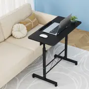Artiss Laptop Desk Table Height Adjustable Wooden Bed Side Tables 80CM Black
