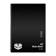 Spirax P595 Pp Notebook A4 120 Pages Black Sidebound Pack Of 10