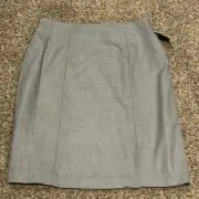 Jaclyn Smith Women’s Size 14 Gray Polyester Blend Skirt Lined NWT A29