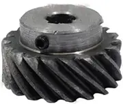 Gears Pinion Gear Set, Pinion Gear 1.5M 18T 20T Helical Bevel Gear 45 Degree Left Hand Helical Gear 8mm 15mm Bore 1.5 Module 18 Teeth 20 Teeth Bevel Gear bore Shaft(8mm Bore,18 Teeth)