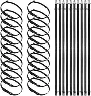 [Shappy] 30 Pcs Adjustable Bow Tie Straps Black Adjustable Extension Strap Belts Elastic Straps with Clips Suitable for Almost All Types of Bow Ties, Boys and Men, Black