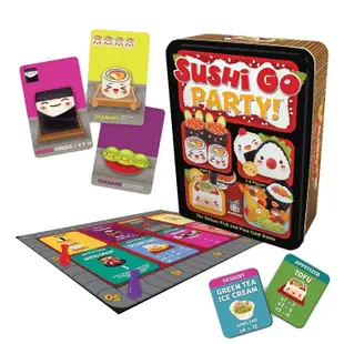 免費送牌套 sushi go party 迴轉壽司派對版 大世界桌遊 正版桌上遊戲 (10折)