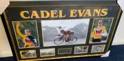 Cadel Evans (Australia) unsigned 2011 Tour De France winning 7 photo set framed