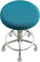 Round Stool Cover Ensures Durability and Stability Cushion Cover Washable Polyester Bar Stool Covers Stool Cushion Chair, Type+6, 30-40cm