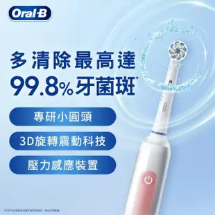 【德國百靈Oral-B-】PRO3 3D電動牙刷 雙入組★二色可選(粉/藍)