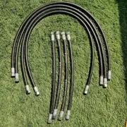 JCB GATES - 3/8 BSP FRONT LOADER ARM HOSE KIT L+R, 8 PCS. (612/01100 612/01300)