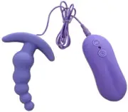 Prostate Massager Male Female Vibrator G-Spot Anal Bead Butt Plug Dildo Sex Toys