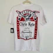 Affliction Shirt Mens Small Chris Kyle Graphic Tee Tshirt Crewneck Logo NEW