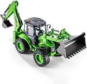 Wheelfun Huina 1/14 1579 Remote Control Backhoe Excavator 2.4G 9Ch RC Loader Model Hobby Garde Model for Adult Hobby