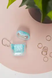 Blue Glitter Air-pod Case
