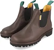 Jim Green Stockman Slip On Boots for Men Water Resistant Full Grain Leather Work or Dress Boot