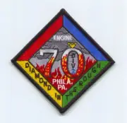Philadelphia Fire Department Engine 70 Division 2 Patch Pennsylvania PA