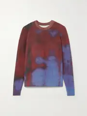 [Aztech Mountain] Aztech Mountain - Gonzo Tie-dyed Cashmere Sweater - Purple - XXXS XXXS Purple