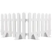 2pcs Garden Lawn Edging Plastic Fence Picket Flower Border Fencing