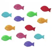 School of Mini Fish - Shelly's Buttons Embellishments - Beach Craft Sewing Scrap