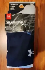 Under Armour UA Baseball Over The Calf Sock Size L (9-12.5) Navy