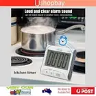 Digital Timer Kitchen Cooking Count Down Magnetic LCD Alarm Mater Chef Clock