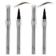 2× Fork 3D Eye Brow Pencil Waterproof Microblading Tattoo Eyebrow Ink Pen Makeup