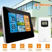 LCD Digital Indoor & Outdoor Wireless Weather Station Clock Calendar Thermometer