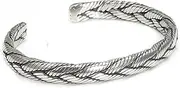 [DAZFKJXSPYX] Men Retro Bangle Solid 925 Sterling Silver Cuff Bracelet For Birthday Christmas Jewelry With Gift Box