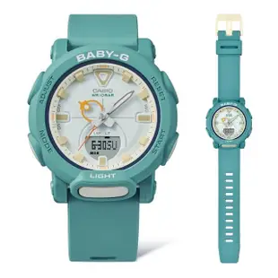 【CASIO 卡西歐】BABY-G 復古潮色時尚雙顯手錶 母親節 禮物(BGA-310RP-3A/速)