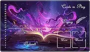 EDGFRTOIO Playmat Compatible with Lorcana TCG Zone Card Game Playing, Game Mats Tabletop Magic Play Mats 24"x14" Commander Deck Gaming Desk Duel Mat Card Gameplay Mats, Sea Witch Spell Book