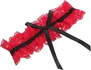 [Holibanna] Lace Wedding Garters for Bride Set of 2 Elegant Bowknot Leg Garters Perfect Bridal Accessories