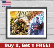 X-Men 90s Magneto Wolverine Cyclops Poster 18" x 24" Print Xmen Wall Art