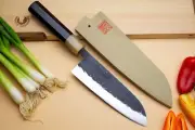 Yoshihiro Kurouchi Stainless Clad Nashiji High Performance SLD Santoku Knife
