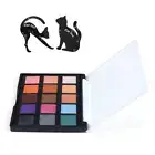 EY# 15 Color Matte Eye Shadow Palette + 1set Cat Eyeliner Stencil Card