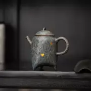 Old Rock Mud Household Tea Set Retro Bronze Glaze Can Be Raised Tea Teapot