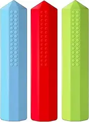 Chewable Pencil Toppers, Silicone Colored Pencil Toppers Set, Pencil Caps, Sensory Chews Toys, Pencil Fidgets for Favors, Sensory Pencil Chew Topper for Boys and Girls