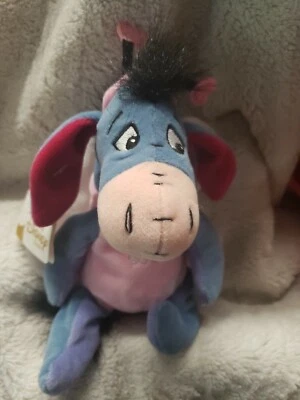 Disney Store Eeyore Love Bug Valentine Bean Bag Plush rare beanie collection