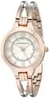 Anne Klein Women's AK/1440 Rmrg Rose Gold-Tone Bangle Watch