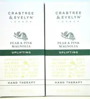 Crabtree & Evelyn PEAR & PINK MAGNOLIA Hand Therapy 3.45 oz/100 g, NEW x 2