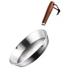 Stainless Steel Fry Pan Mini Frying Pan Heating Oil Skillet Nonstick Egg Frying