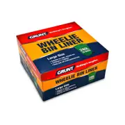 GRUNT 240L Large Wheelie Bin Liners - 20 Pack