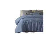 Vintage Design Homewares Sky Blue 100% Hemp Quilt Cover Set Quilt Covers