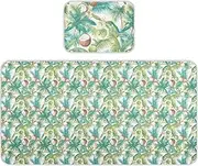 Tropical Summer Coconuts Cooling Baby Toddler Bed Mattress 28" x 52" Breathable Bed pad for Kids, Adult