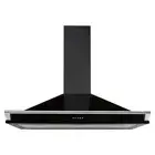 Belling Richmond 90cm Canopy Rangehood with Rail, Black BC90BTR