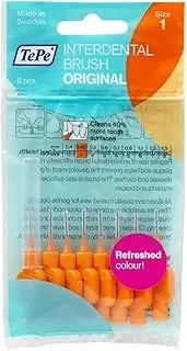 Tepe interdental brushes oral dental floss toothbrush - 5 x Pack (40 Brushes), 0.45mm Orange