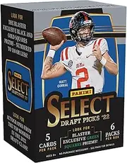 2022 Panini Select Draft Picks Football Blaster - 30 Trading Cards Per Blaster Box