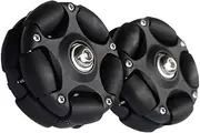 Lljsszr 58mm Easy Wheels for Folding Bike, Omni-Directional Wheels, Roller Replacement for Cycling