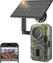 Cellular Trail Cameras, 2.7K Live View Game Cameras Built-in 4G LTE SIM Card