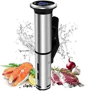 Sous Vide Cooker, IPX7 Waterproof Compact Sous Vide Machine, Accurate Temperature & Timer, Ultra Quiet Stainless Precision Immersion Circulator for Beginners Home Chefs