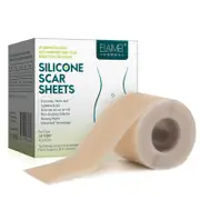 Elrachen Scar Away Silicone Scar Sheets Removal Scar Patches, Medical Grade Scar Silicone Strips for C-Section, Keloids, Tummy Tuck, Surgical